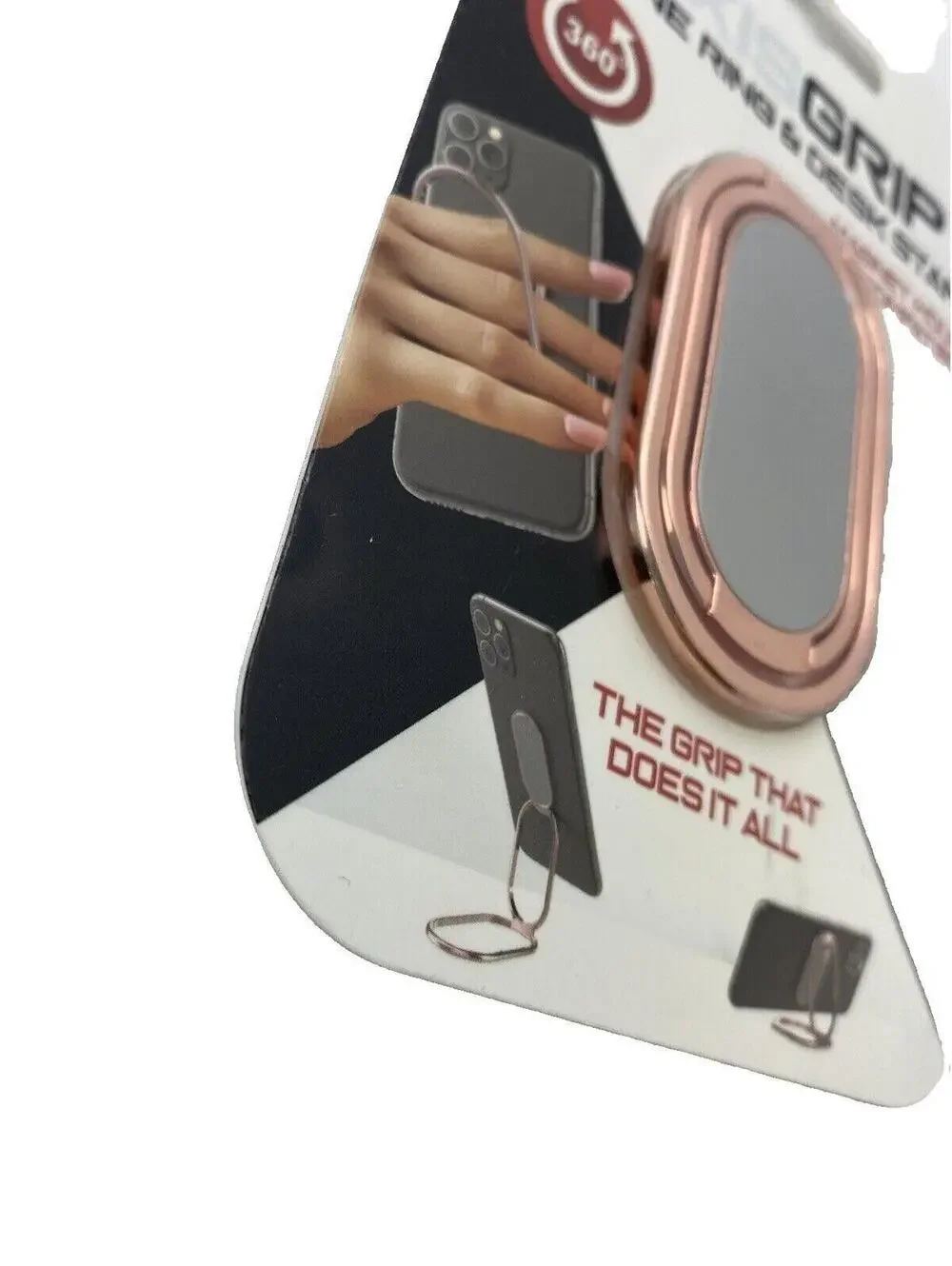 Phone Ring Desk Stand Magnet Mount Compatible Rose Gold Brand New